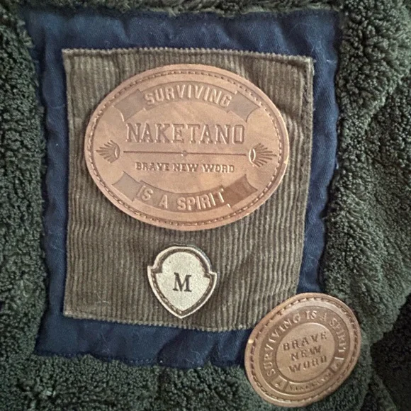 Naketano Olive Bomber Jacket with Hood - Picture 13 of 13